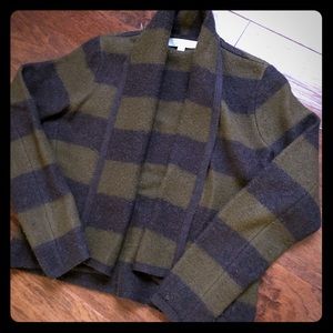 LOFT striped wool blazer sweater